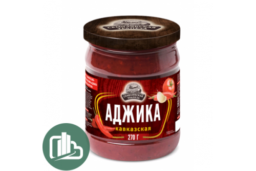 Семилукская Трапеза Аджика кавказская 270г 1/10