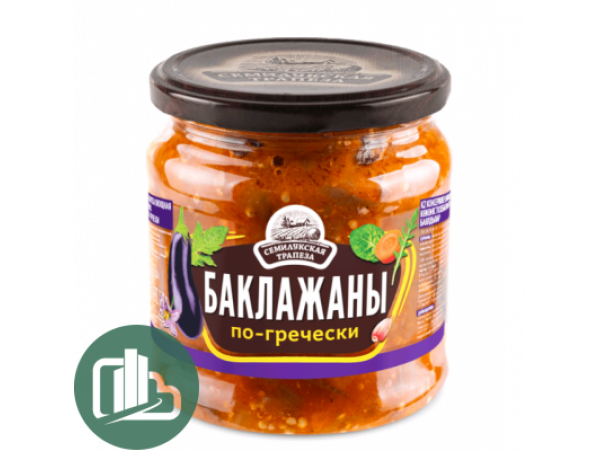 Семилукская Трапеза Закуска Баклажаны по гречески 460г 1/8
