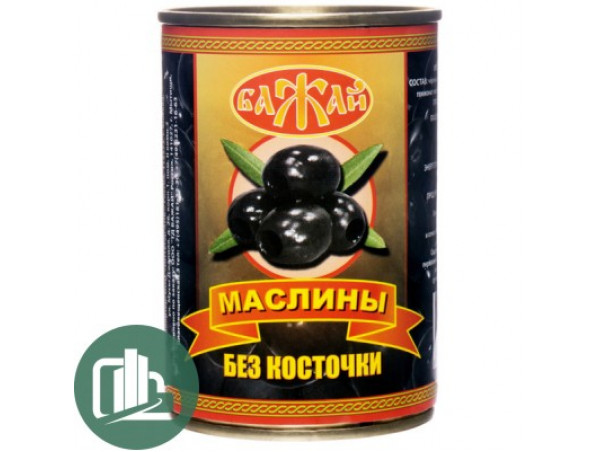 Маслины без косточек 300гр 1/12 Бажай