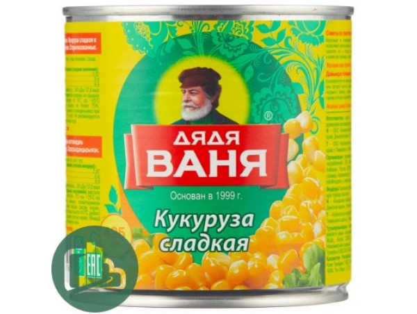Дядя Ваня Кукуруза 420гр 1/12