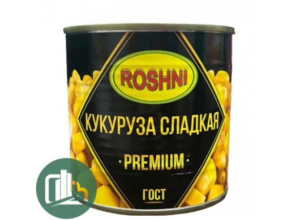 Кукуруза сладкая   ROSHNI 425гр ж/б 1/12