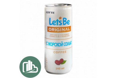 Кофе Iet`s be в банках 240мл. МОРСКОЙ СОЛЬЮ СOFFEE 1/30шт