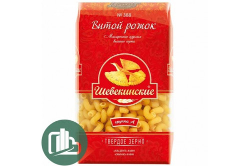 Макароны Шебекинские Витой Рожок 450гр 1/20