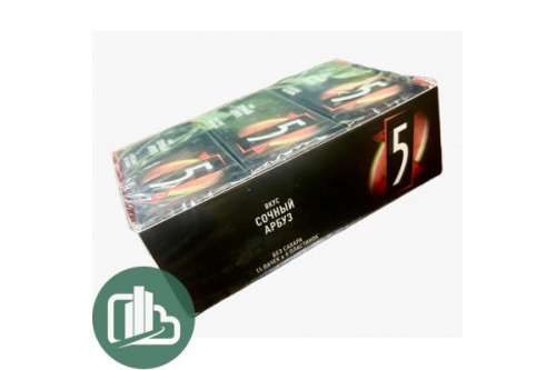 Ригли 5 Файв 15,6г сочный арбуз  1/15 (18бл)