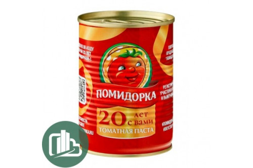Томатная паста "Помидорка" 380гр ж/б ключ 1/12