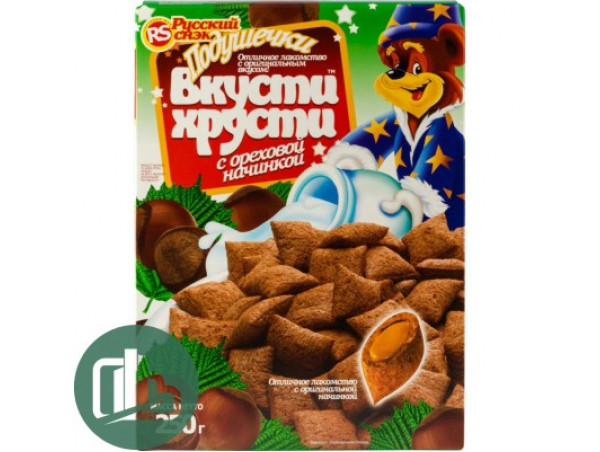 Подушечки Вкусти-хрусти ореховые 250гр 1/16