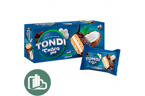 Яшкино Тонди чоко пай 180г 1/16 Кокос Яшкино Тонди чоко пай 180г 1/16 Кокос