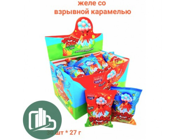 Десерт желе со взрывной кар и тату Взрывная Лава 1г 1/30 (12)