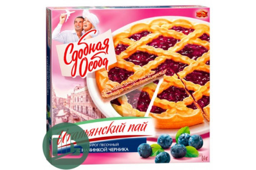 Итальянский Пай с черникой 400гр 1/12
