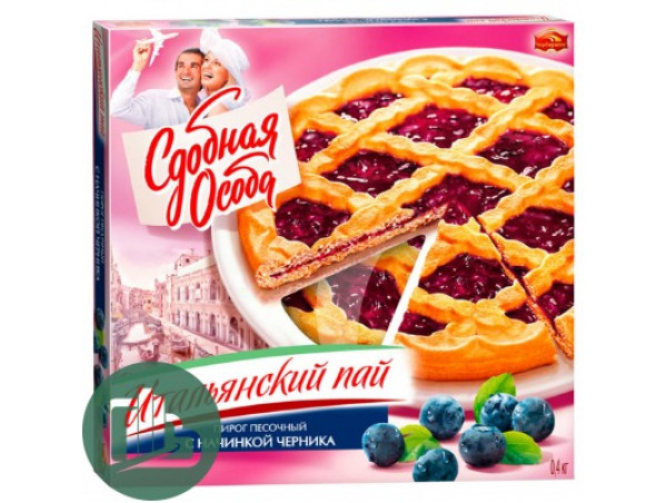 Итальянский Пай с черникой 400гр 1/12