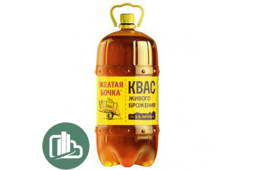 Квас Желтая Бочка 3,5л 1/4