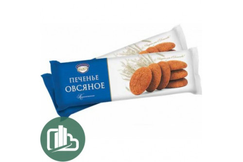 Печенье овсянное классическое 300гр 1/10 Полёт