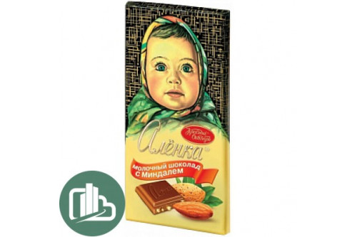 Аленка 90гр с миндалем 1/14