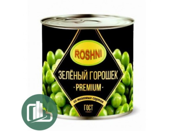 Зеленый Горошек  ROSHNI 425гр ж/б 1/12