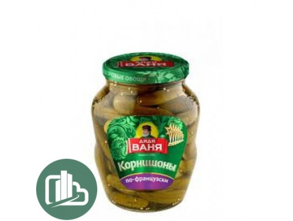 Дядя Ваня Огурцы корнишоны по - французски 680гр 1/8