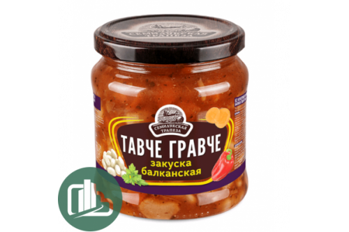 Семилукская Трапеза закуска овощная Тавре Гравче 500г 1/8