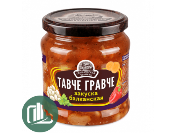 Семилукская Трапеза закуска овощная Тавре Гравче 500г 1/8