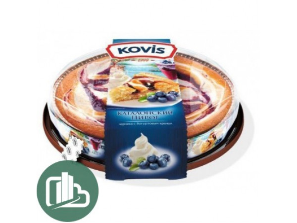 Пирог бисквитный Kovis Черничной 400 г 1/6
