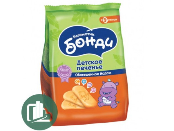 Яшкино Печенье Бегемотик Бонди Обогащенное йодом.180гр 1/10 Яшкино Печенье Бегемотик Бонди Обогащенное йодом.180гр 1/10