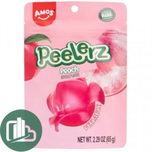 Candy Amos Peelerz Жев конфета Амос 65гр Персик 1/24