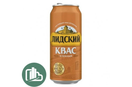 Квас Лидский Хлебный 0,45л ж/б 1/24 Квас Лидский Хлебный 0,45л ж/б 1/24