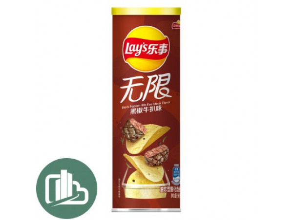 Лейс Stax Стейк с чёрным перцем 90г 1/24 (Китай)