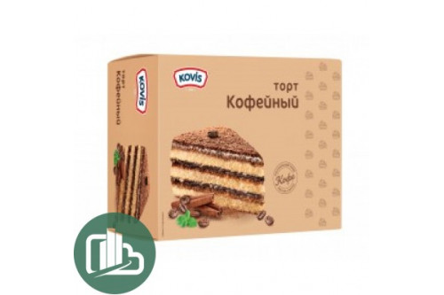 Торт бискв. Кофейный 240г 1/12 " Ковис"