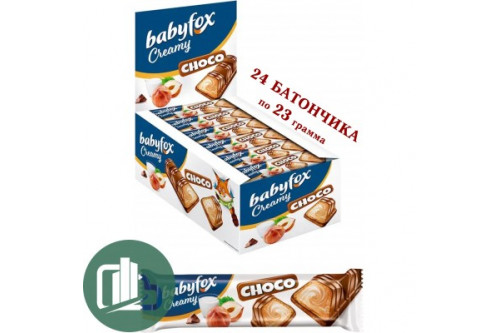 Яшкино батончик BabyFox Creamy Чоко 23г 1/24 (6) (РВК656)