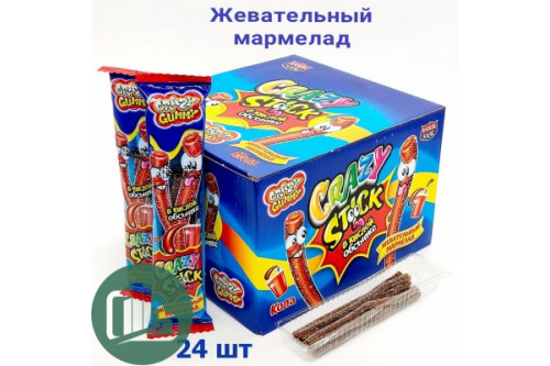 Жев/мар CRAZY GUMMY CRAZY STICK 20г 1/24 Кола Жев/мар CRAZY GUMMY CRAZY STICK 20г 1/24 Кола