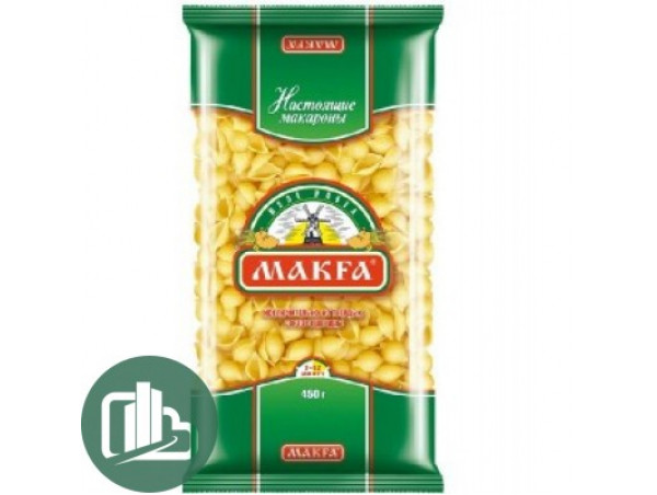 Макфа Ракушки 400гр 1/20