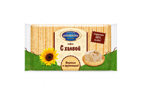 Вафли Коломенские с халвой 220гр 1/20 Вафли Коломенские с халвой 220гр 1/20