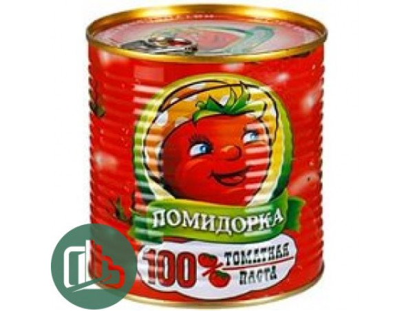 Томатная паста "Помидорка" 770гр ж/б ключ 1/12