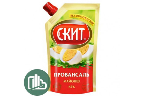Майонез СКИТ провансаль 225гр 1/20 дой-пак Майонез СКИТ провансаль 225гр 1/20 дой-пак