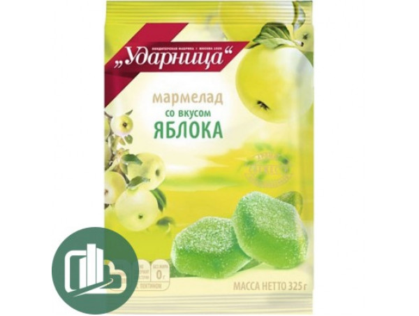Мармелад Ударница 325гр Яблоко 1/12