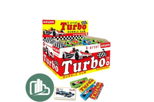 Жевательная резинка Turbosport 1/100 Жевательная резинка Turbosport 1/100