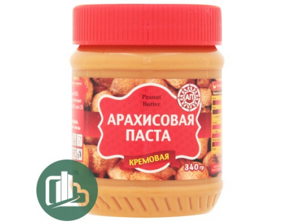 Арахисовая паста (Азбука Продуктов) кремовая 340гр 1/12