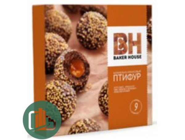 Пирожное  Baker House Птифур карамельно-арахисовый  225гр 1/10