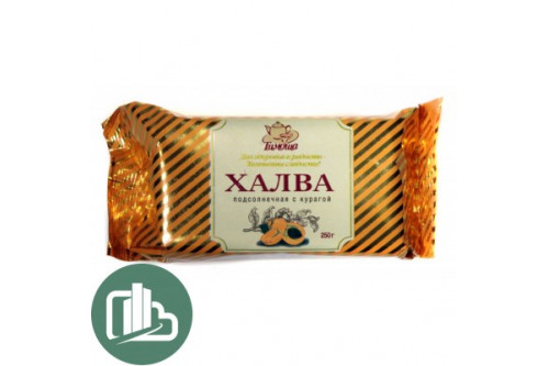 Халва  Тимоша Подсолнечная с курагой 250гр 1/30