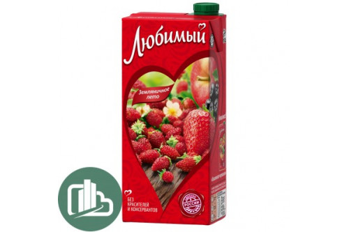 Любимый сад 0,95л Земляника+клуб+ябл+рябина  1/12