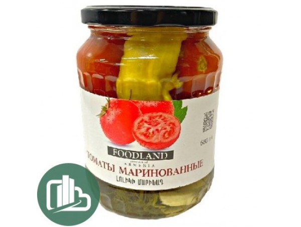 FOODLAND Томаты Маринованные 680гр 1/6