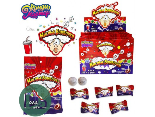 КМ Кар "Кислые Бомбочки в ассортименте 15г 1/24 (12)