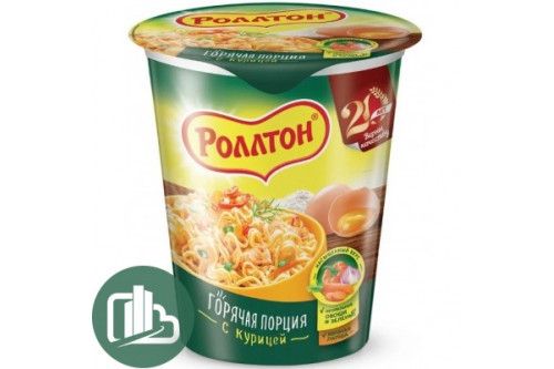 Роллтон Лапша в стак. курица 65гр 1/24