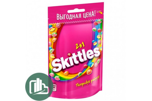 Скитлс 70гр драже 2в1 1/26