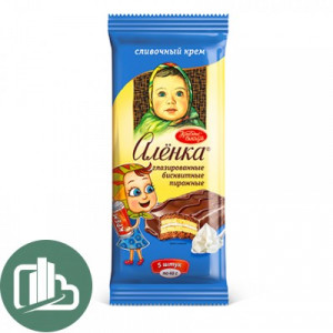 Аленка пирожное биск.слив.крем 150гр 1/12