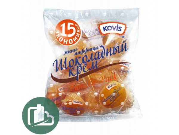 Кекс Мини-Маффины с кремом шоколадным  470гр 1/6