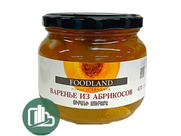 FOODLAND Варенье Абрикос 470гр 1/6