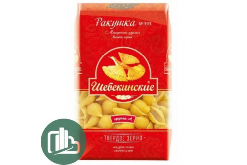 Макароны Шебекинские Ракушки 450гр 1/20 N 393