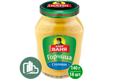 Дядя Ваня Горчица столовая 140гр 1/18 Дядя Ваня Горчица столовая 140гр 1/18
