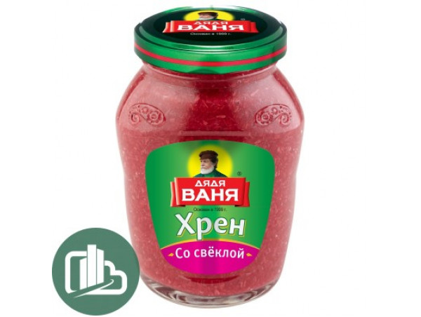 Дядя Ваня Хрен столовый со свеклой 140г 1/18