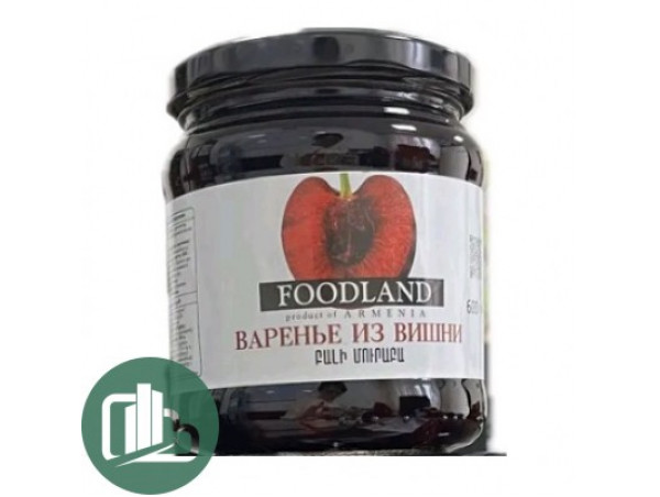 FOODLAND Варенье Вишни 600гр 1/6